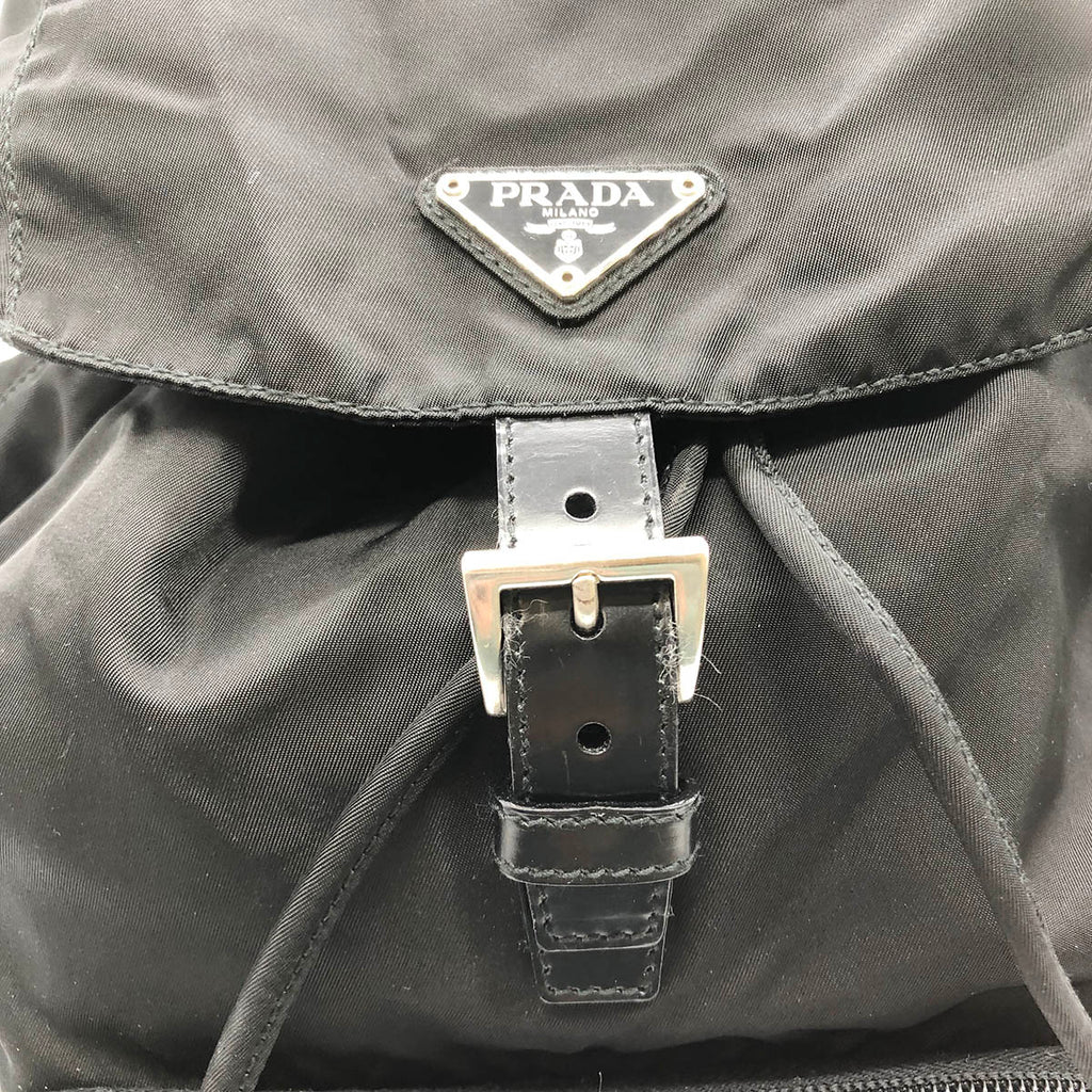 Prada Backpack Nylon Black Pre-owned