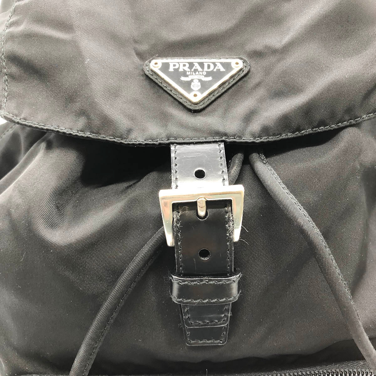 Prada Backpack Nylon Black Pre-owned