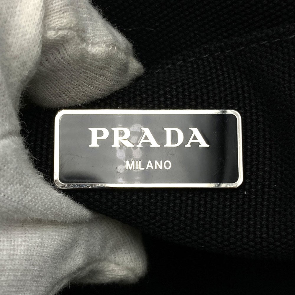 Prada Canapa Tote Bag/Handbag Camouflage Canvas Blue Pre-owned