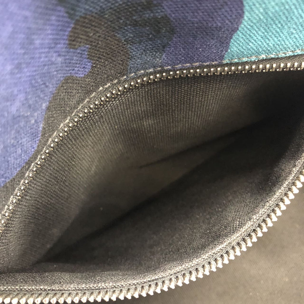 Prada Canapa Tote Bag/Handbag Camouflage Canvas Blue Pre-owned