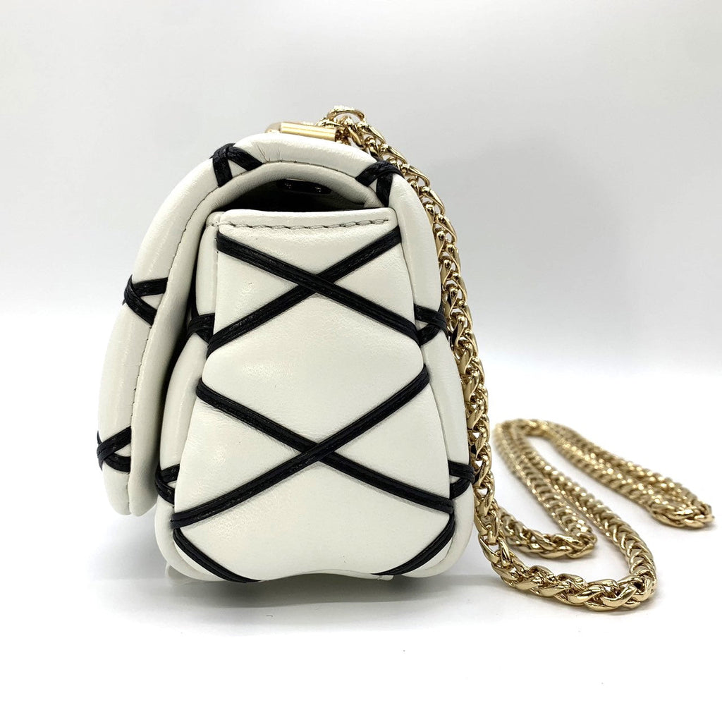 Louis Vuitton M23762 Pico GO-14 Chain Crossbody Shoulder Bag Lambskin Leather White Pre-owned