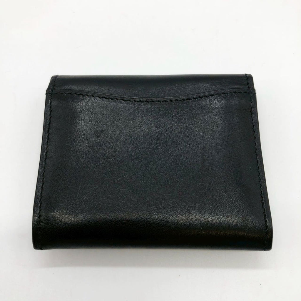 Salvatore Ferragamo Coin Case Leather Black Pre-owned