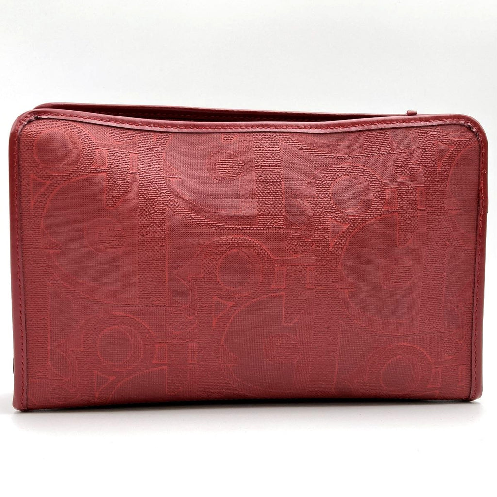 Dior Clutch Bag PVC Red Pre-owned