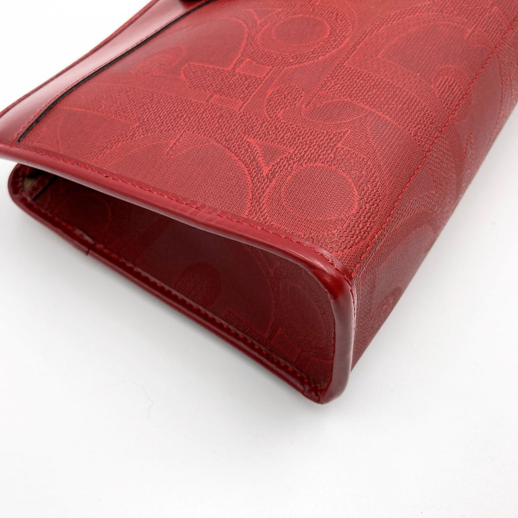 Dior Clutch Bag PVC Red Pre-owned