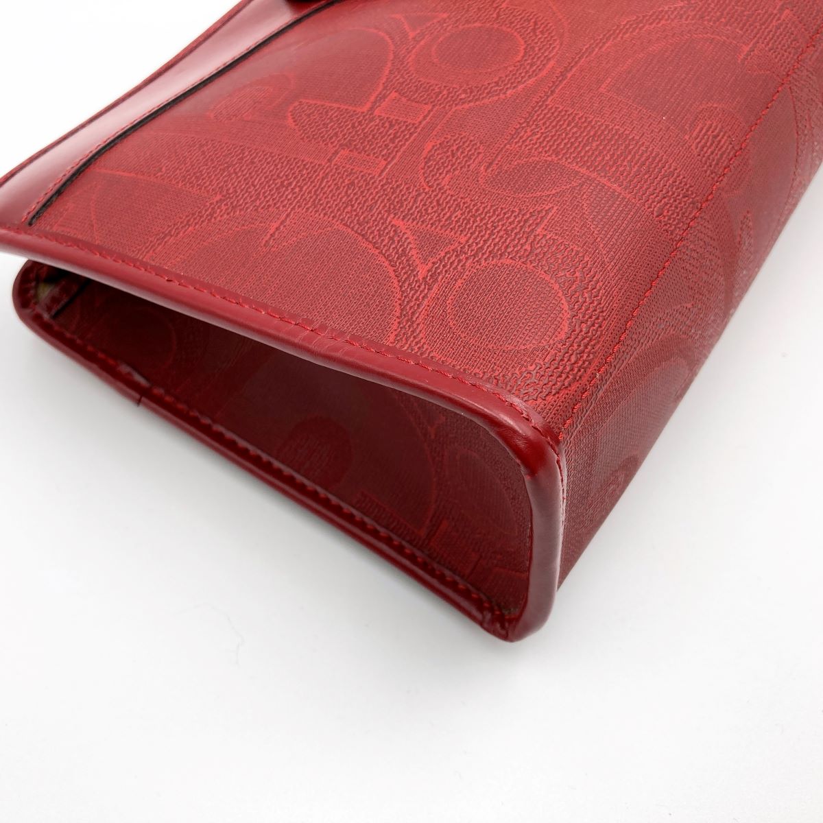 Dior Clutch Bag PVC Red Pre-owned