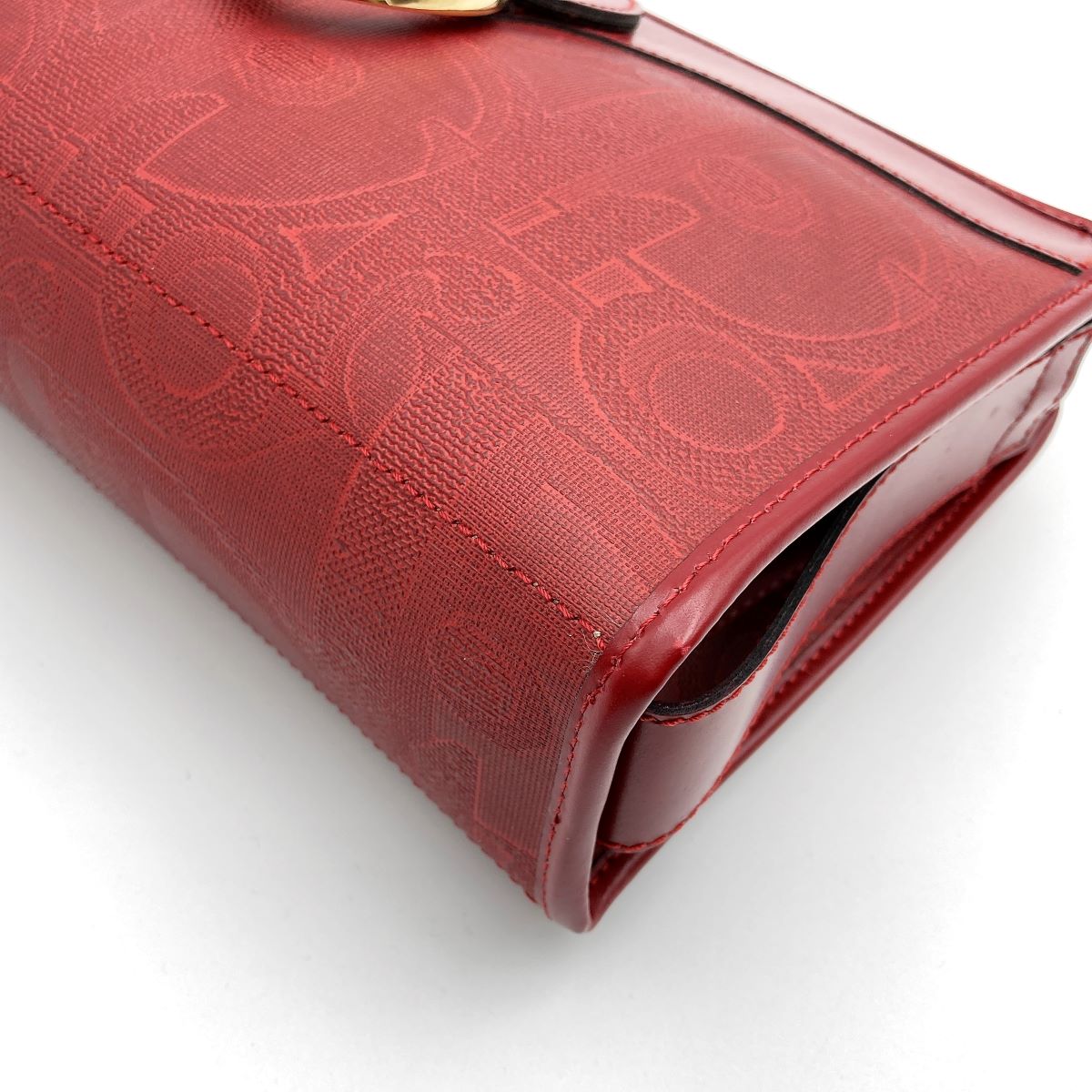 Dior Clutch Bag PVC Red Pre-owned