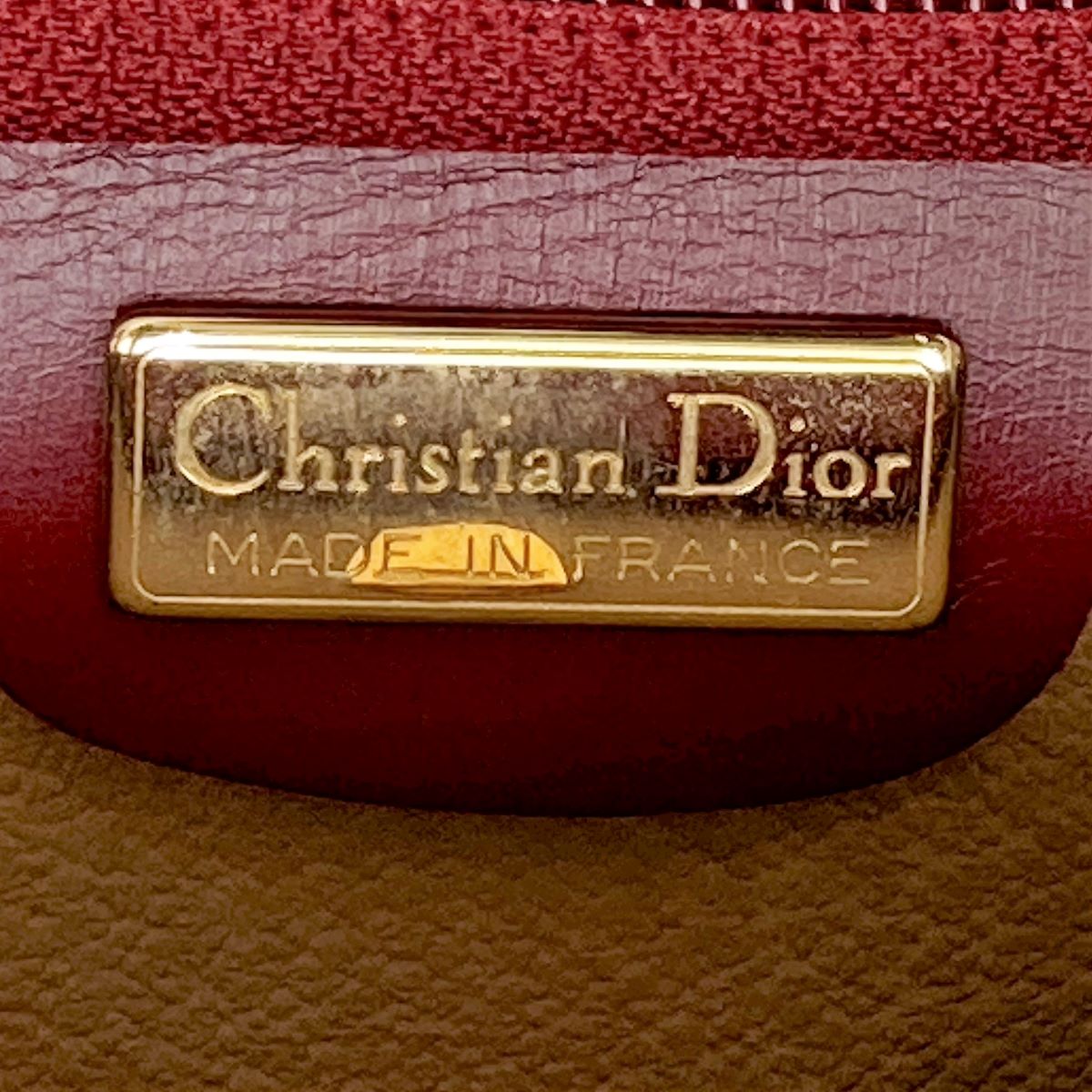 Dior Clutch Bag PVC Red Pre-owned
