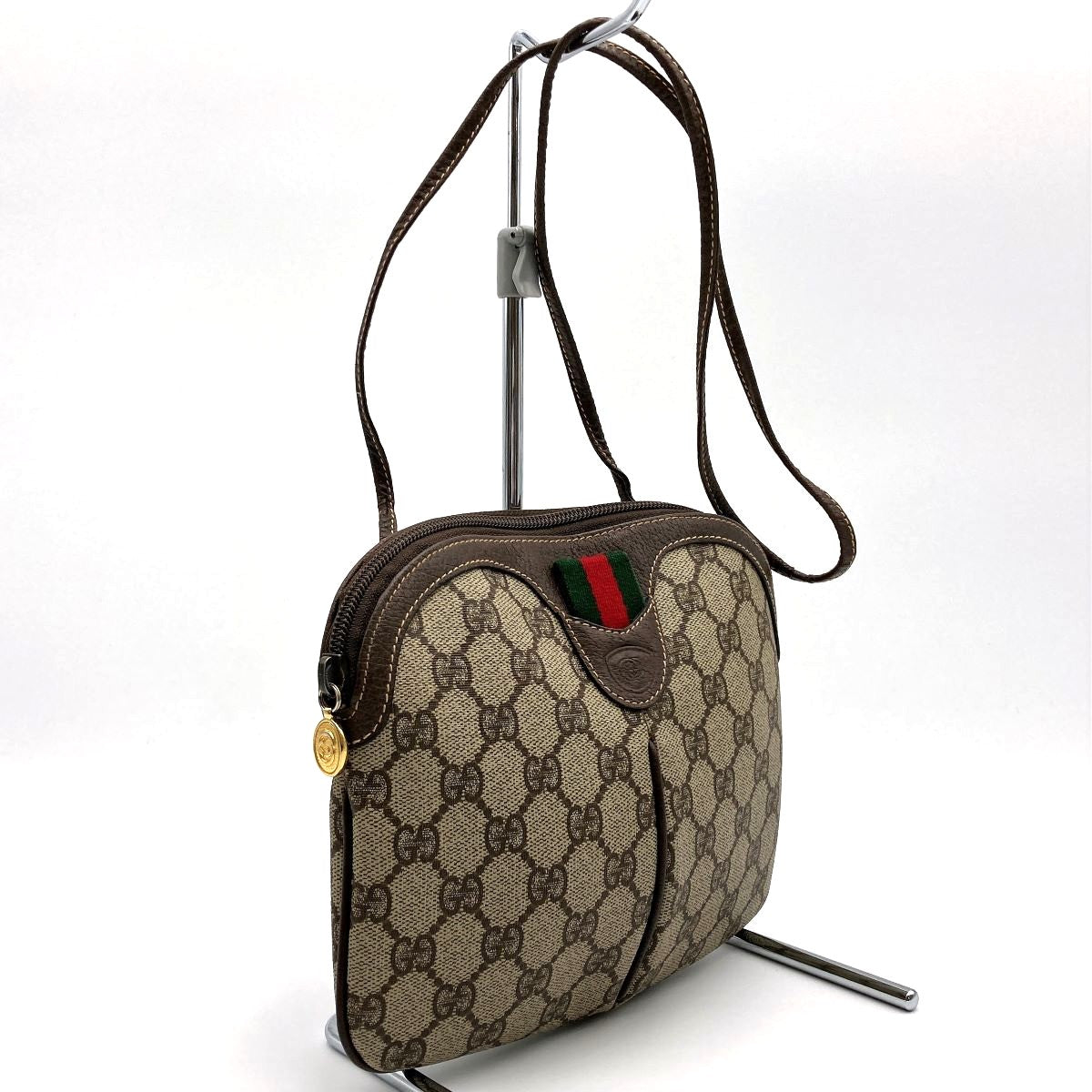 Gucci 004/115 Sherry Line Shoulder Bag GG Supreme Pre-owned