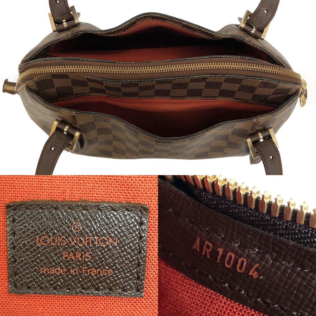 Louis Vuitton N51174 Belem MM Shoulder Bag Damier Canvas/Leather Brown Pre-owned