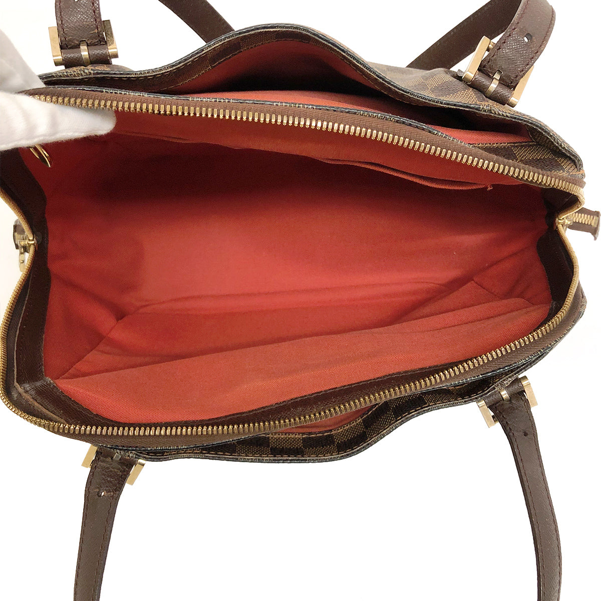 Louis Vuitton N51174 Belem MM Shoulder Bag Damier Canvas/Leather Brown Pre-owned