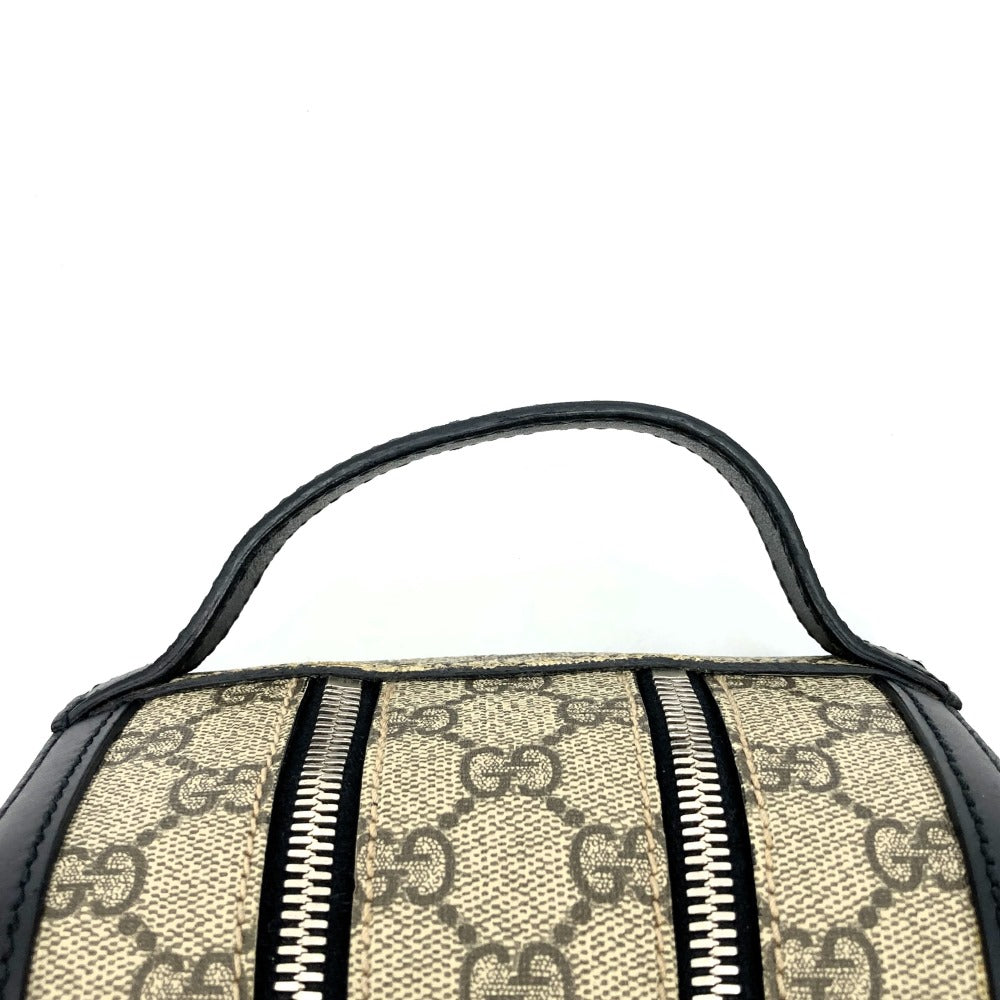 Gucci 406395 Clutch Bag GG Supreme Canvas/Leather Beige Pre-owned