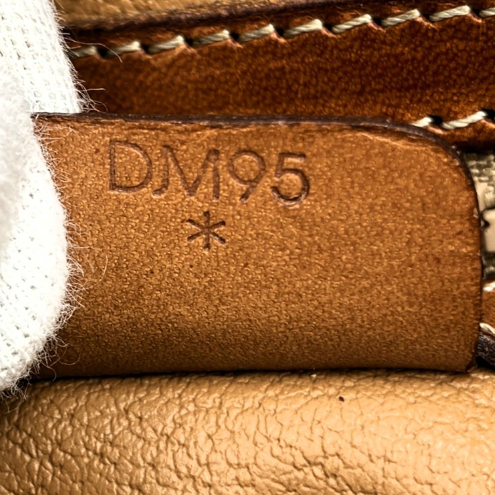 Celine DM95 Macadam Handbag PVC/Leather Brown Pre-owned