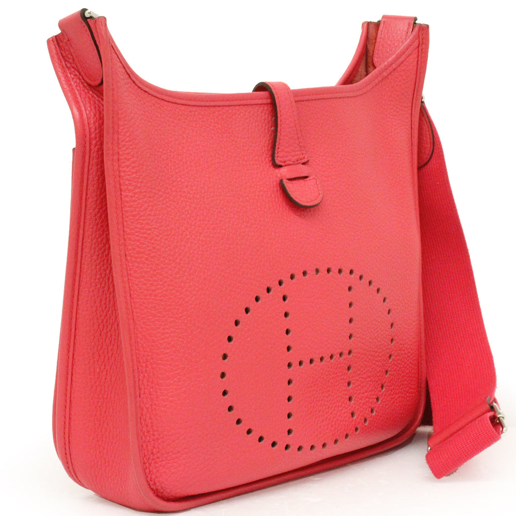 Hermès Evelyne 3 PM 56277CK Crossbody Shoulder Bag Taurillon Clemence Pink Pre-owned