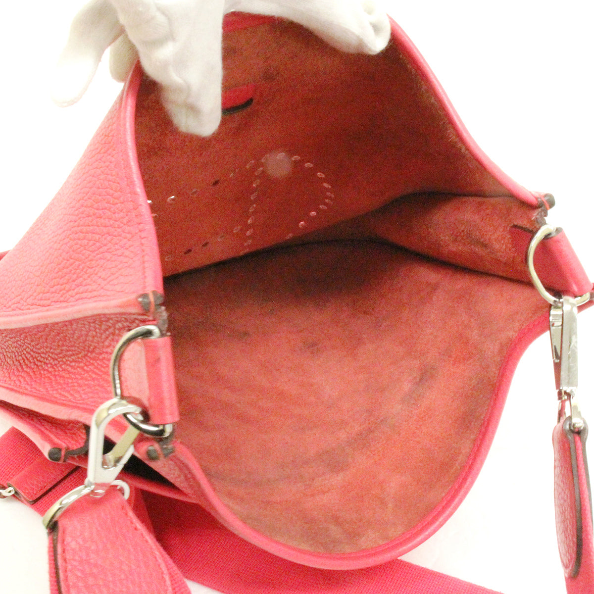 Hermès Evelyne 3 PM 56277CK Crossbody Shoulder Bag Taurillon Clemence Pink Pre-owned