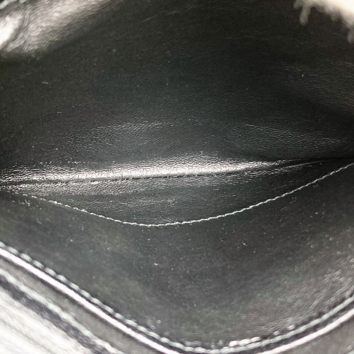 Gucci 000 2046 Bamboo Turnlock Handbag Leather Black Pre-owned