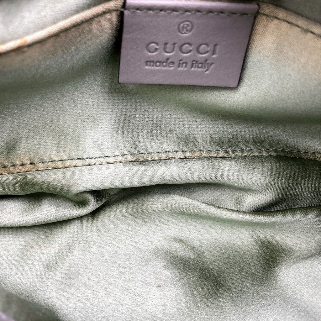 Gucci 208710 Hysteria Handbag Suede Green Pre-owned