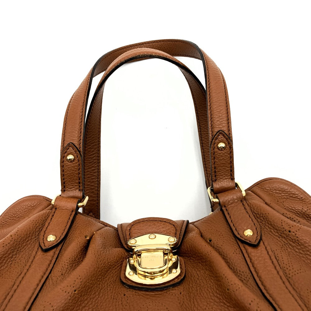 LOUIS VUITTON M97052 Mahina Lunar PM Shoulder Bag, Perforated Leather, Cognac Brown, Women's Fashion PRE-OWNED