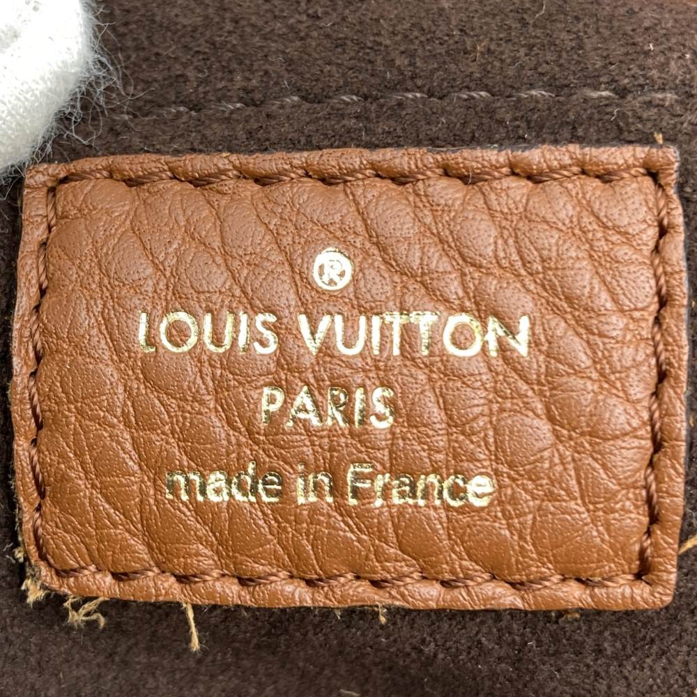 LOUIS VUITTON M97052 Mahina Lunar PM Shoulder Bag, Perforated Leather, Cognac Brown, Women's Fashion PRE-OWNED
