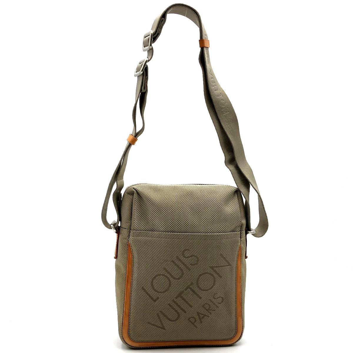 Louis Vuitton M93224 Citadan NM Crossbody Shoulder Bag Damier Geant Nylon Gray Pre-owned