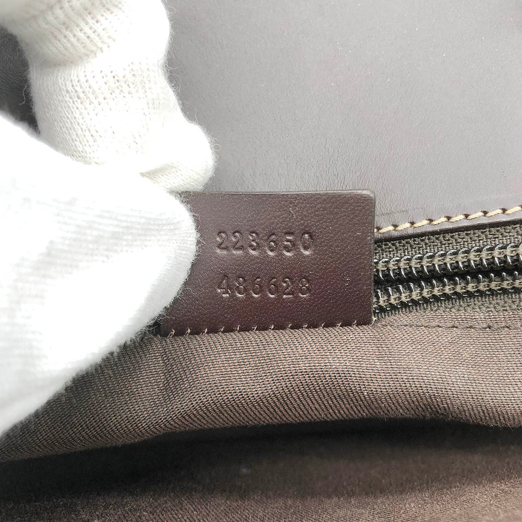 Gucci 223650 Clutch Bag/Handbag GG Supreme Beige Pre-owned