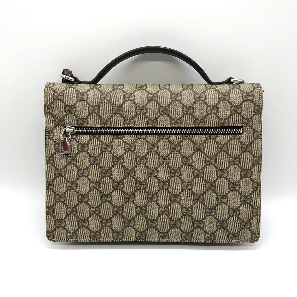 Gucci 223650 Clutch Bag/Handbag GG Supreme Beige Pre-owned