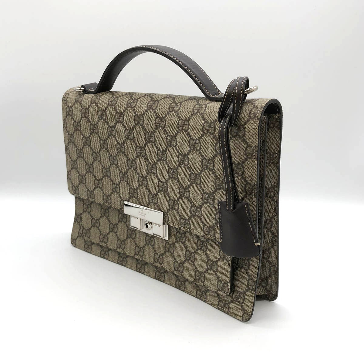Gucci 223650 Clutch Bag/Handbag GG Supreme Beige Pre-owned