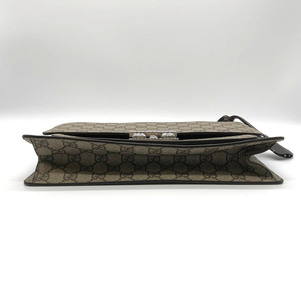 Gucci 223650 Clutch Bag/Handbag GG Supreme Beige Pre-owned