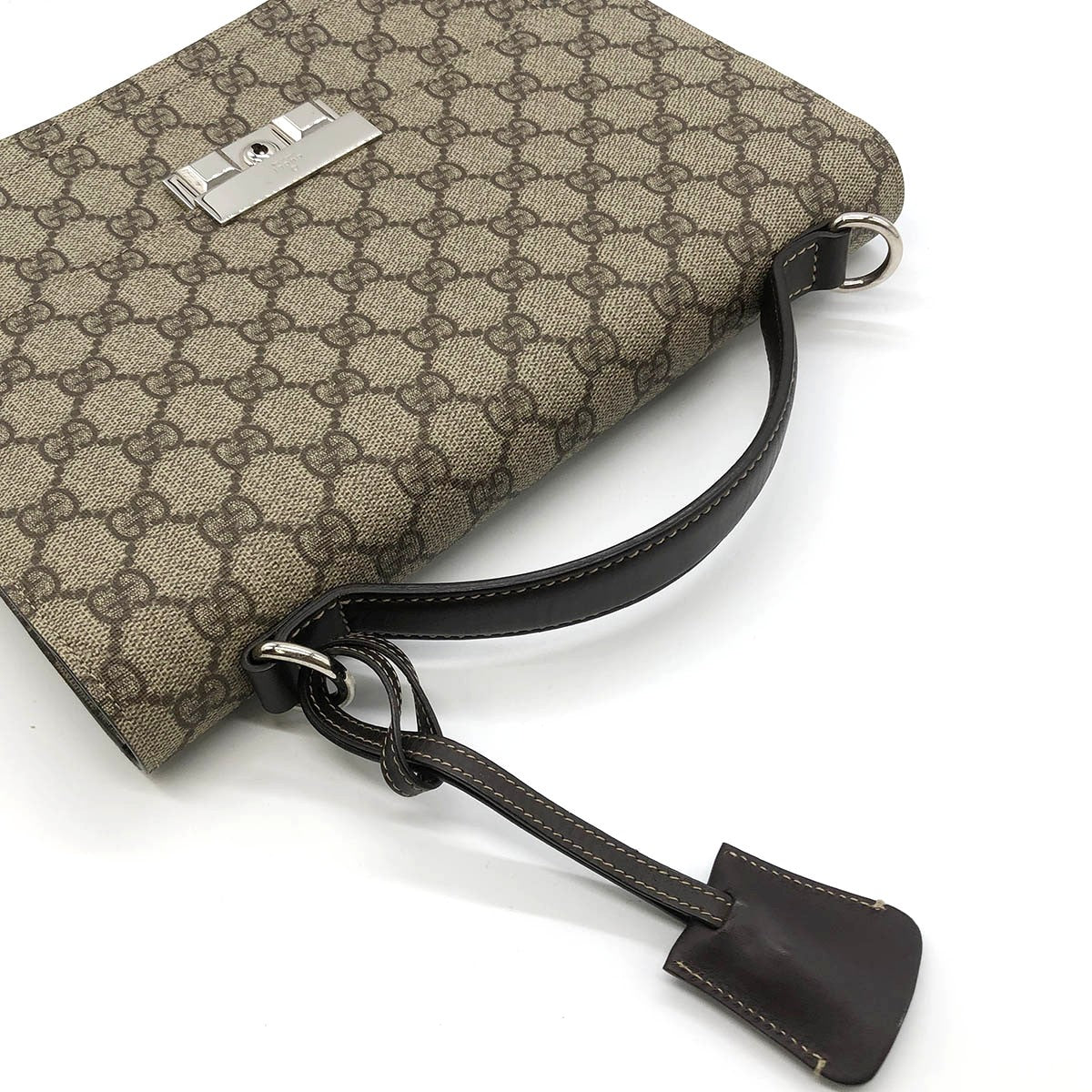 Gucci 223650 Clutch Bag/Handbag GG Supreme Beige Pre-owned