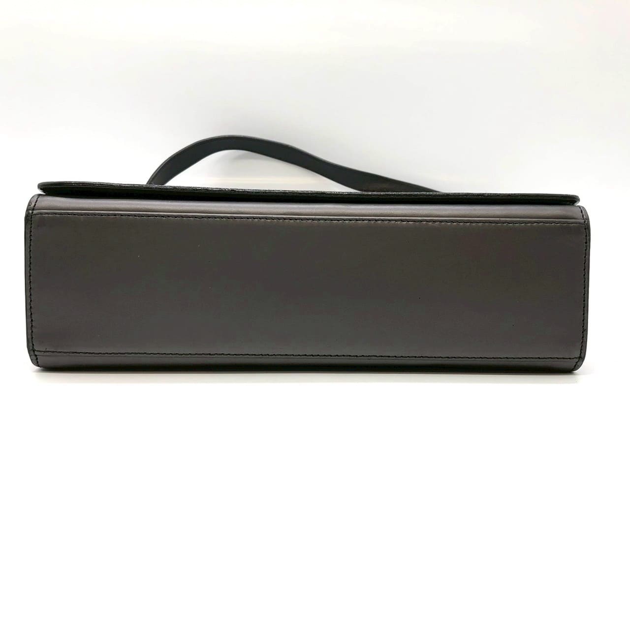 Gucci 001 2058 Shoulder Bag Leather Gray Pre-owned