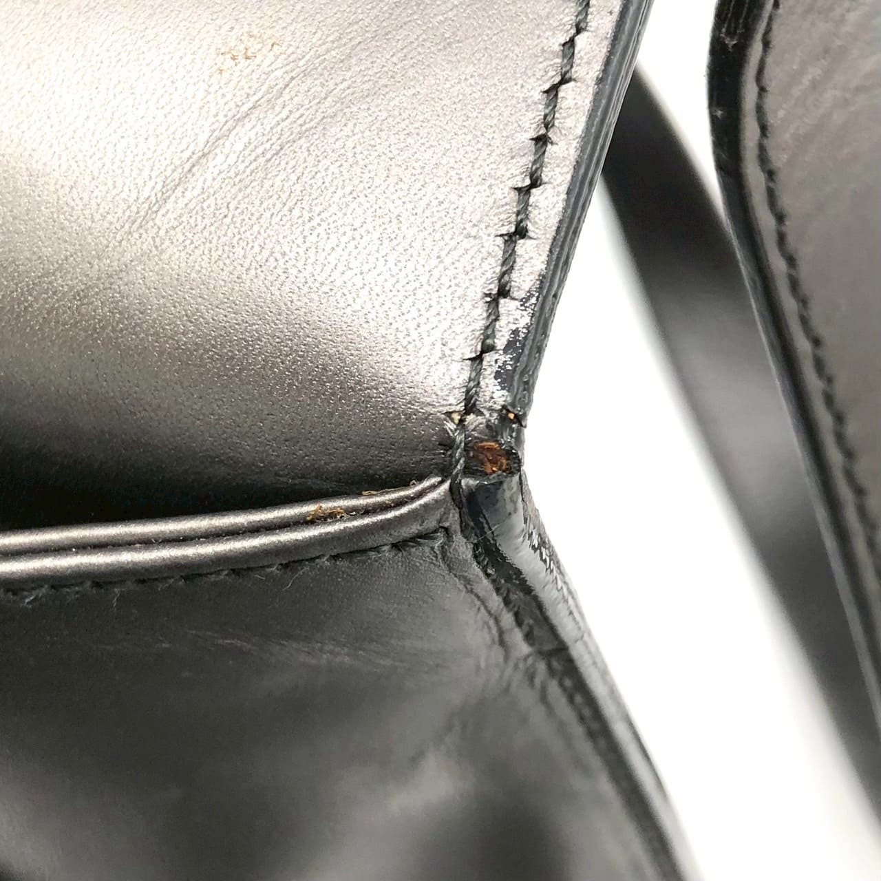 Gucci 001 2058 Shoulder Bag Leather Gray Pre-owned