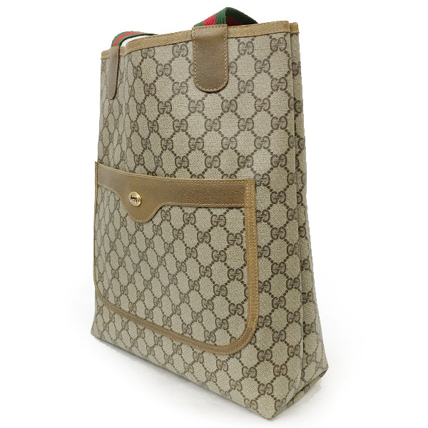 Gucci 56/02 Sherry Line Tote Bag GG Supreme Pre-owned