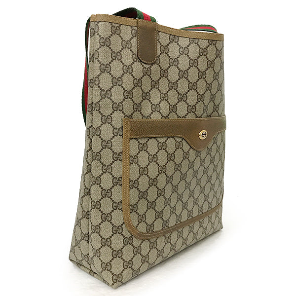 Gucci 56/02 Sherry Line Tote Bag GG Supreme Pre-owned