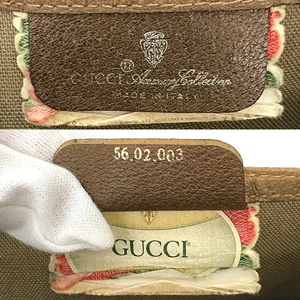 Gucci 56/02 Sherry Line Tote Bag GG Supreme Pre-owned