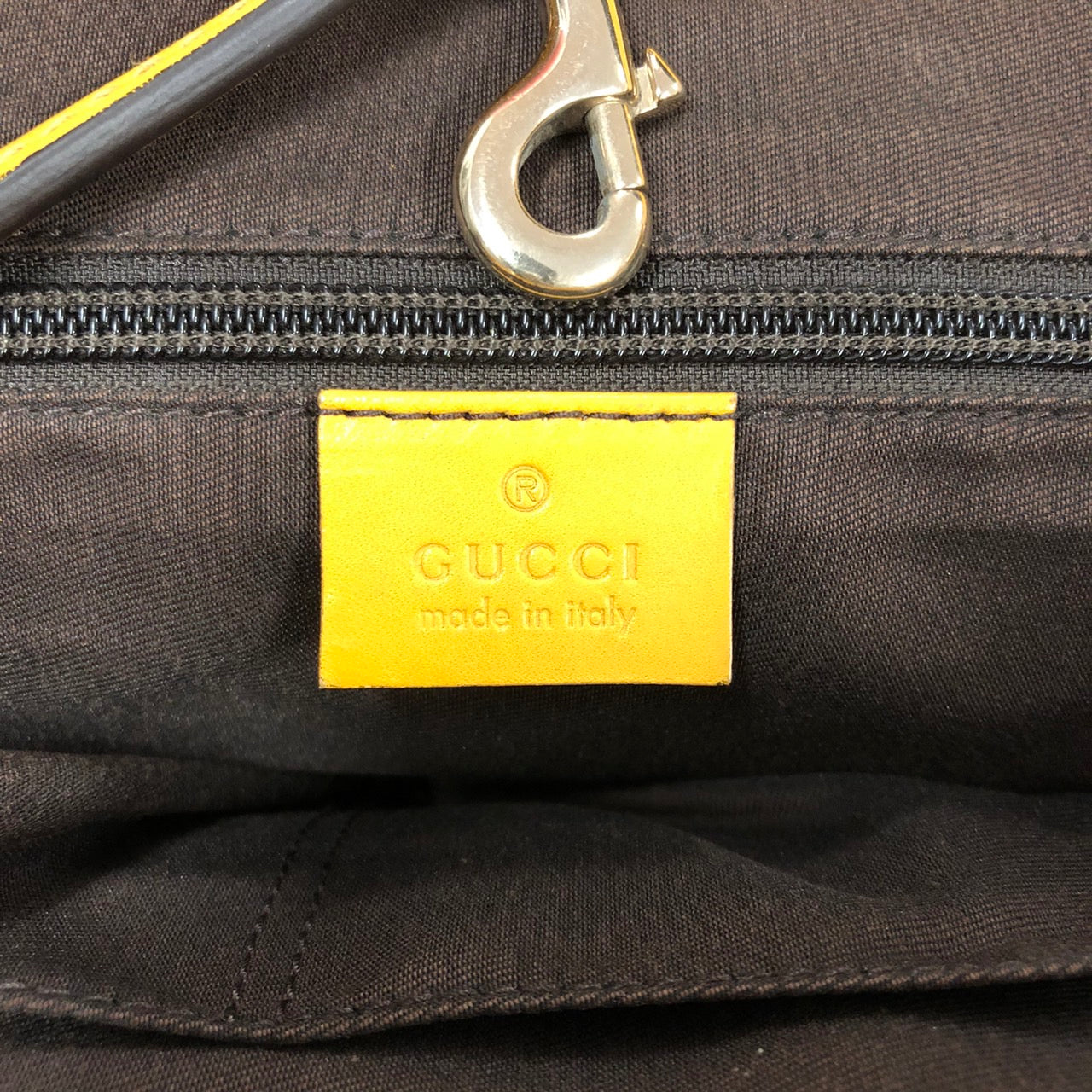 Gucci 353397 Diamante Tote Bag/Shoulder Bag Leather Yellow Pre-owned
