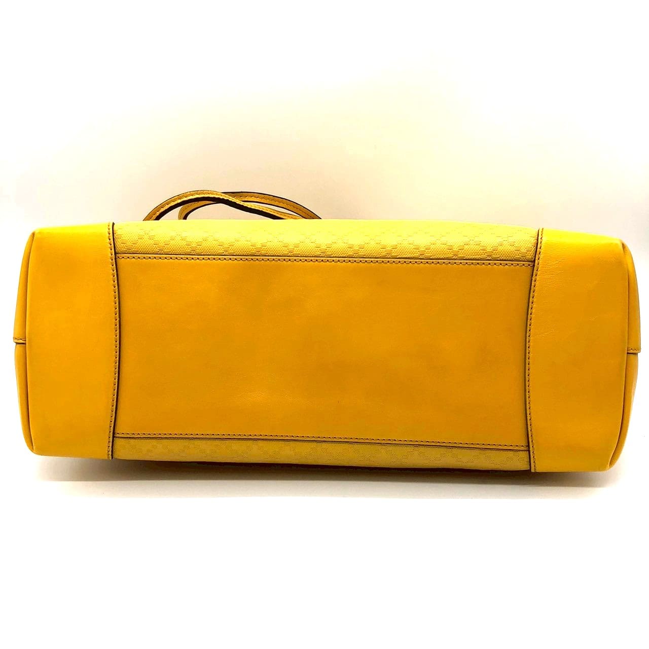 Gucci 353397 Diamante Tote Bag/Shoulder Bag Leather Yellow Pre-owned
