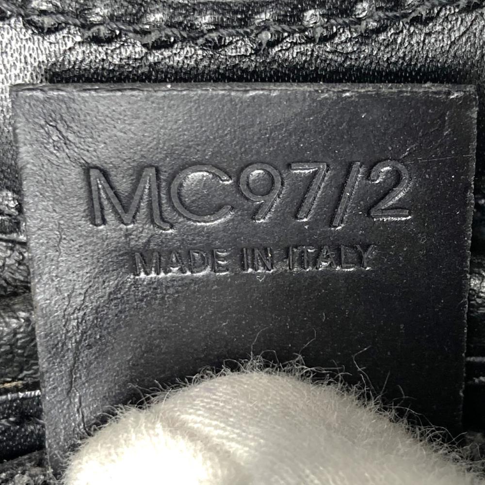 Celine MC97/2 Macadam Circle Handle Handbag PVC/Leather Black Pre-owned