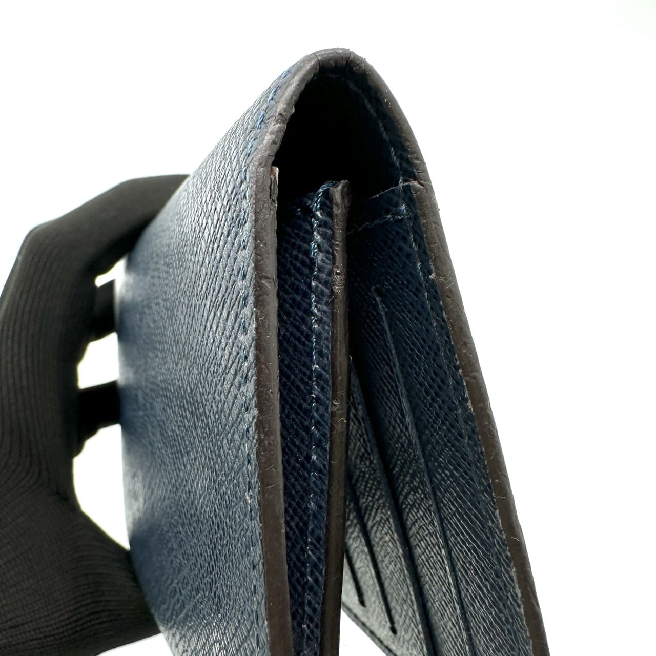 LOUIS VUITTON M61804 Portefeuille Alexandre Taiga Long Wallet Navy Leather Women's Men's PRE-OWNED Fashion