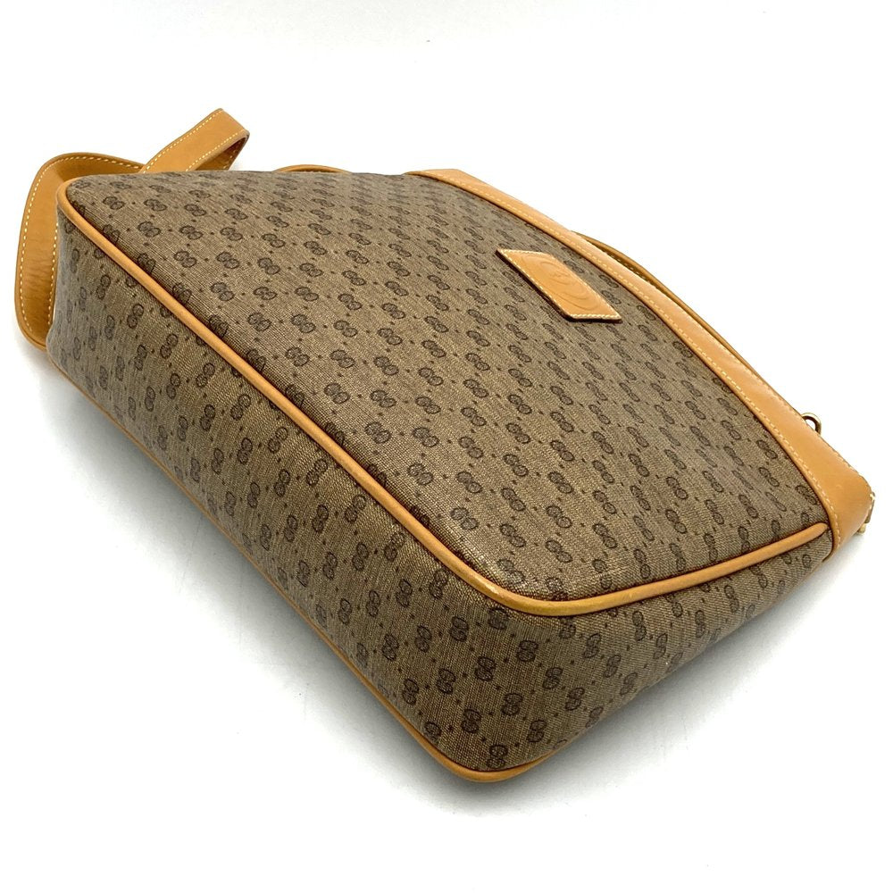 GUCCI Micro GG Shoulder Bag, PVC Leather, Brown, Women's, Old Gucci Vintage PRE-OWNED