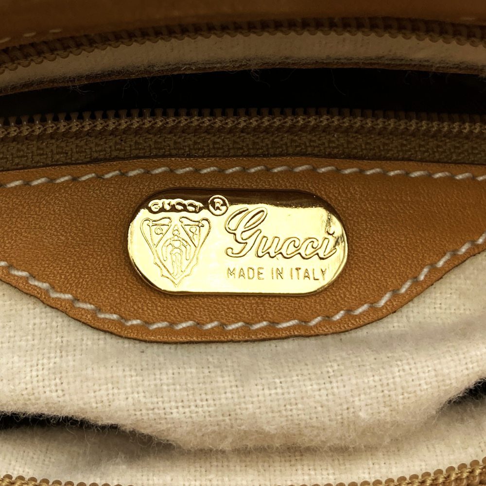 GUCCI Micro GG Shoulder Bag, PVC Leather, Brown, Women's, Old Gucci Vintage PRE-OWNED