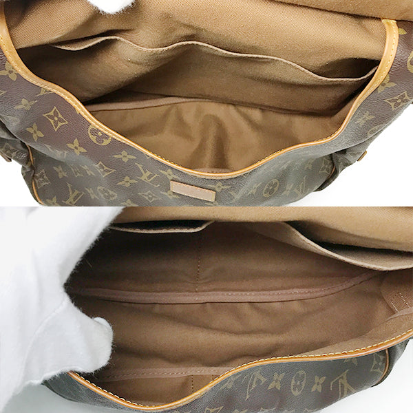 Louis Vuitton M42254 Saumur 35 Crossbody Shoulder Bag Monogram Canvas Brown Pre-owned
