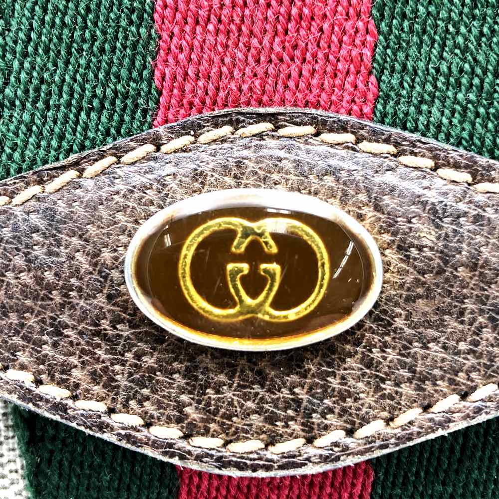 GUCCI Old Gucci 41 001 3087 25 Clutch Bag Second Bag Vintage Accessory GG Supreme Brown PRE-OWNED