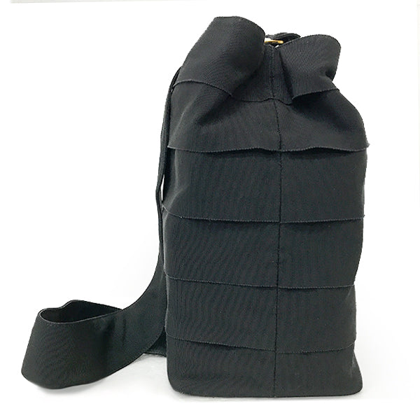 Salvatore Ferragamo Vara Shoulder Bag/Backpack Canvas/Leather Black Pre-owned