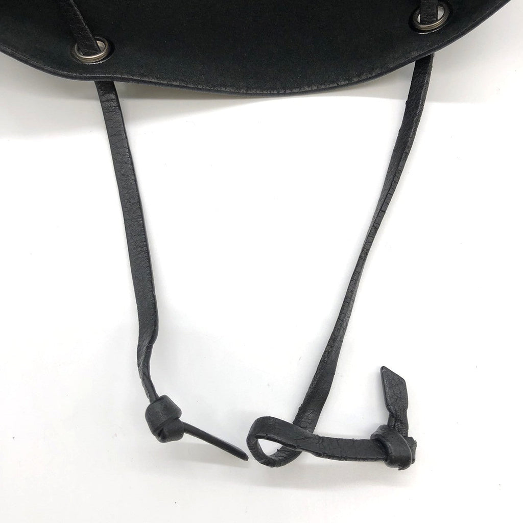 LOUIS VUITTON Lockme Backpack M41815, Black Leather, Women's PRE-OWNED