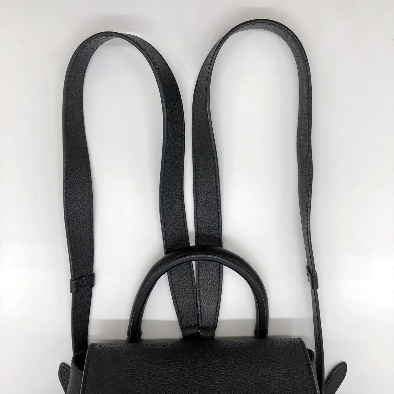 LOUIS VUITTON Lockme Backpack M41815, Black Leather, Women's PRE-OWNED