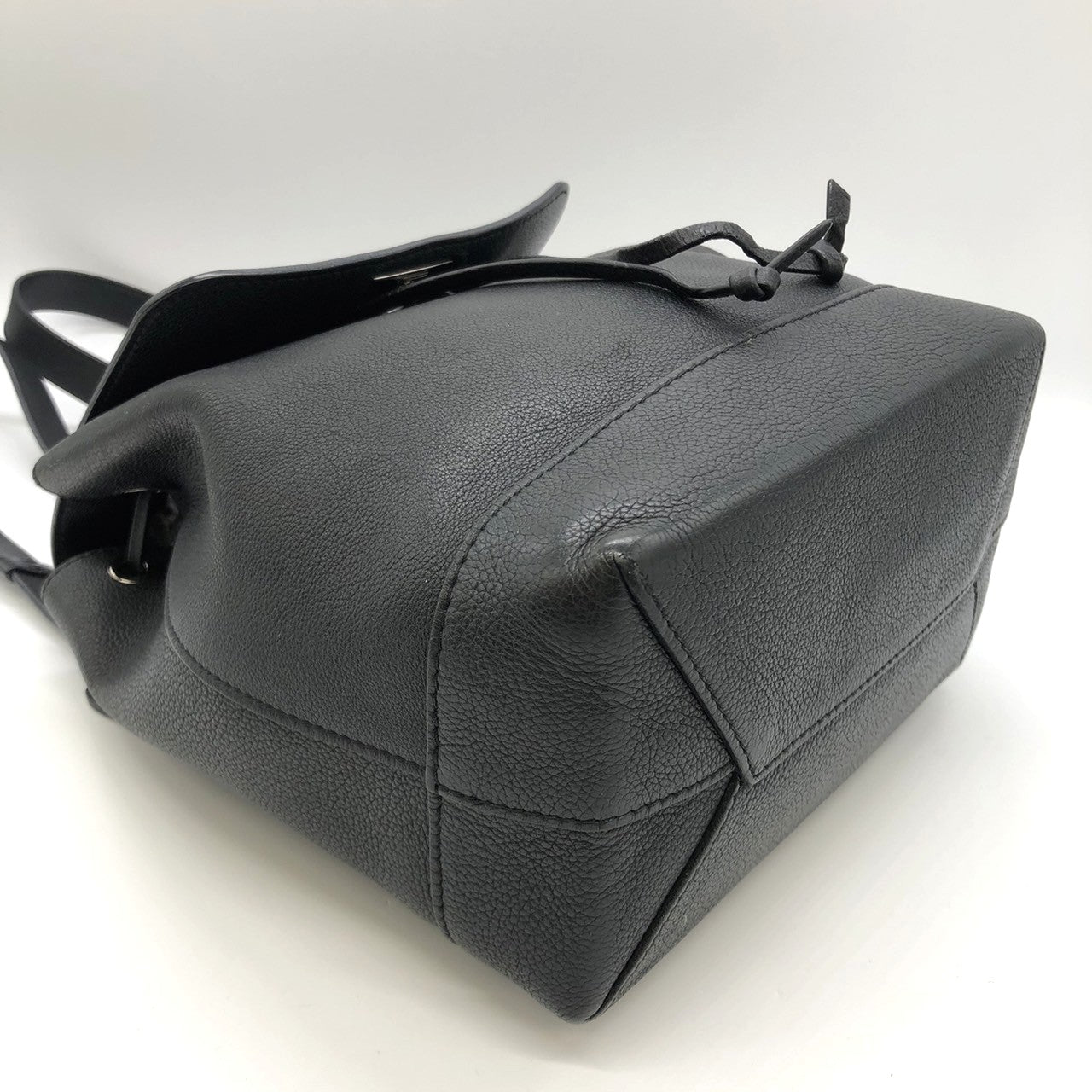 LOUIS VUITTON Lockme Backpack M41815, Black Leather, Women's PRE-OWNED