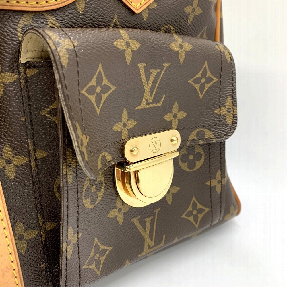 Louis Vuitton M40025 Manhattan GM Handbag Monogram Canvas Brown Pre-owned