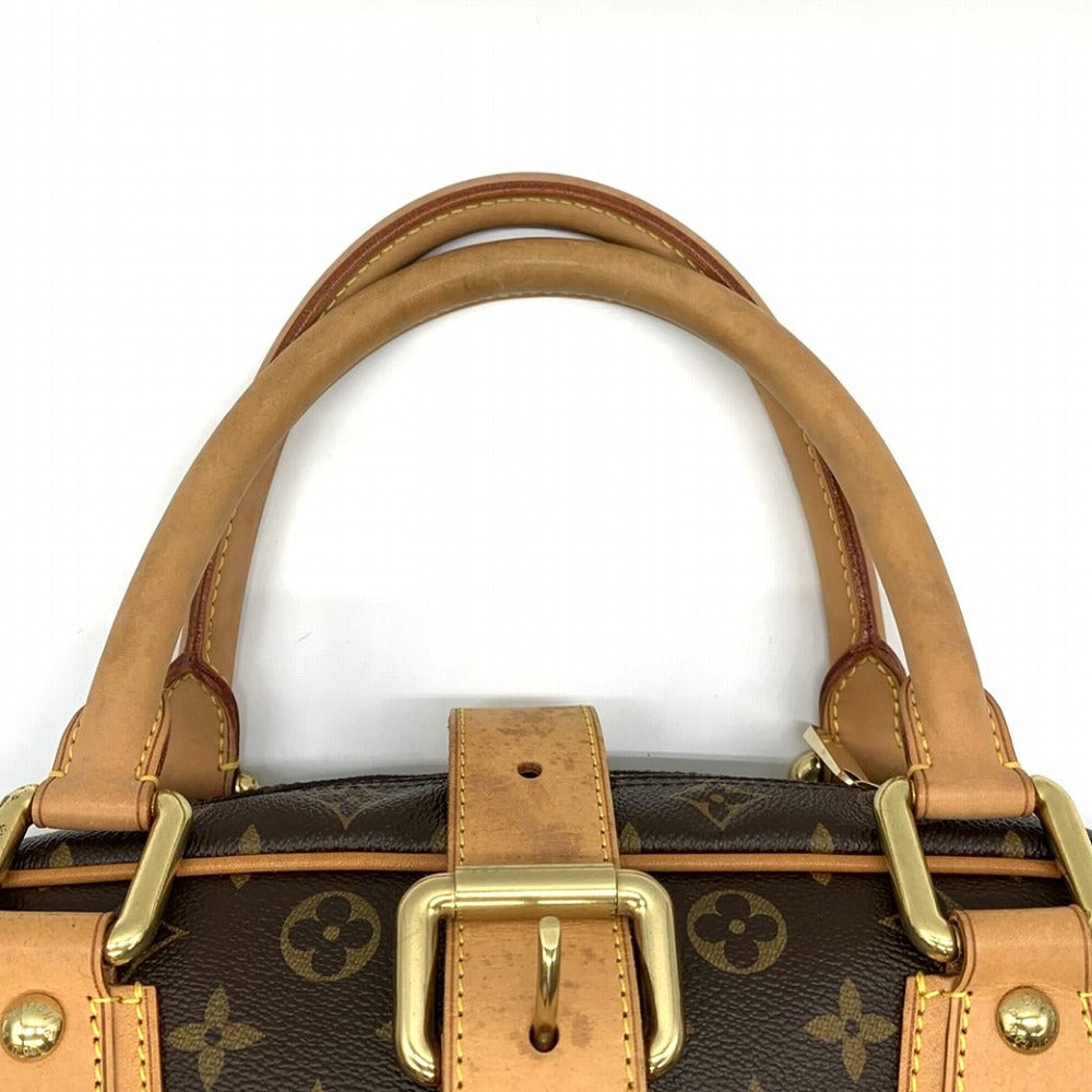 Louis Vuitton M40025 Manhattan GM Handbag Monogram Canvas Brown Pre-owned