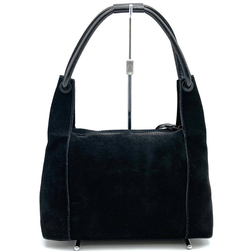 GUCCI 101333 Handbag Shoulder Bag Suede Black Women's PRE-OWNED