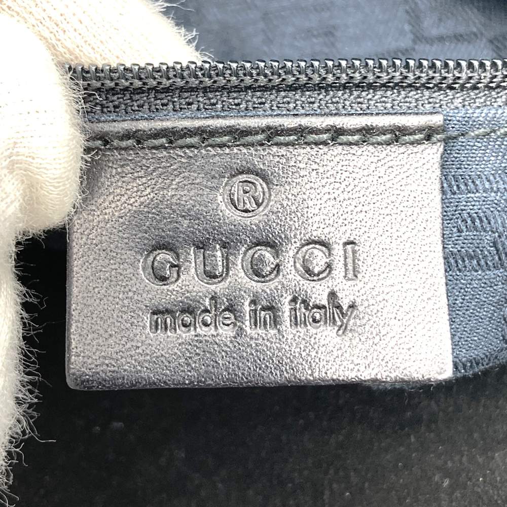 GUCCI 101333 Handbag Shoulder Bag Suede Black Women's PRE-OWNED