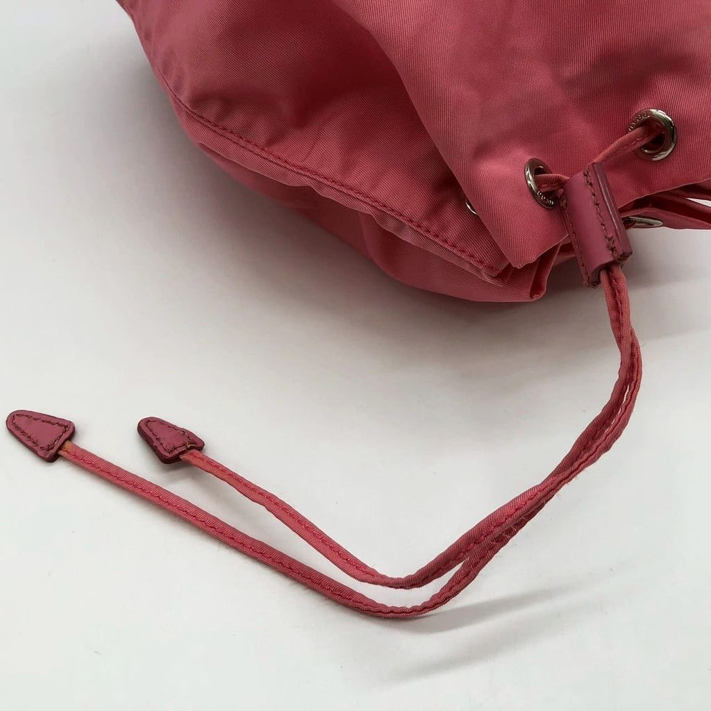 PRADA Prada Pouch Drawstring Handbag Nylon Pink Women's Men's Brand Fashion PRE-OWNED